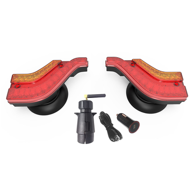 Custom Tail Led Trailer Lighting Kit Magnetic Wireless Trailer Light With Portable Plastic Box