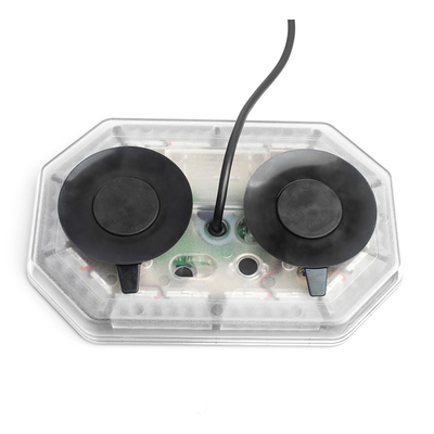 4 Modes Magnetic Flashing LED Warning Light Bar Rotating Rechargeable Safety Flare Yellow Color