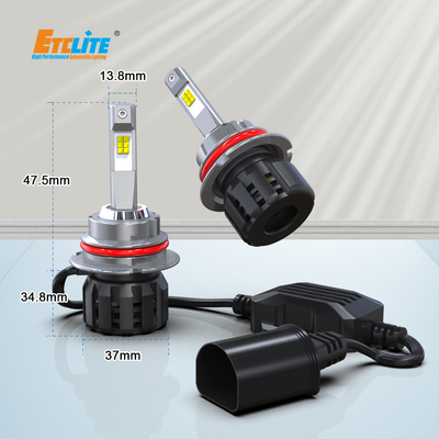 DC9V High Lumen LED Headlight Bulbs 9004 OEM Available 60W Power